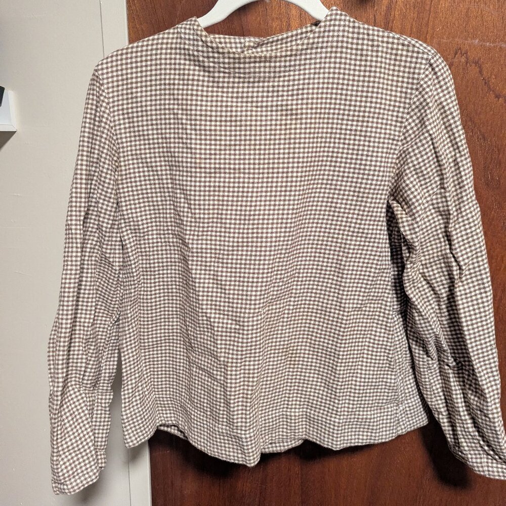 long sleeve Muji blouse